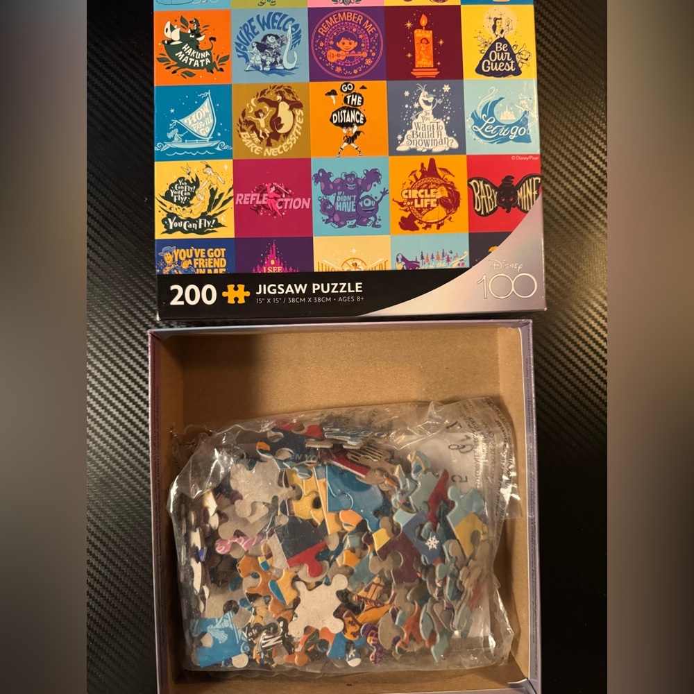 100 Ans Disney Colorful 200 Pieces Jigsaw Puzzle - Picture 2 of 4